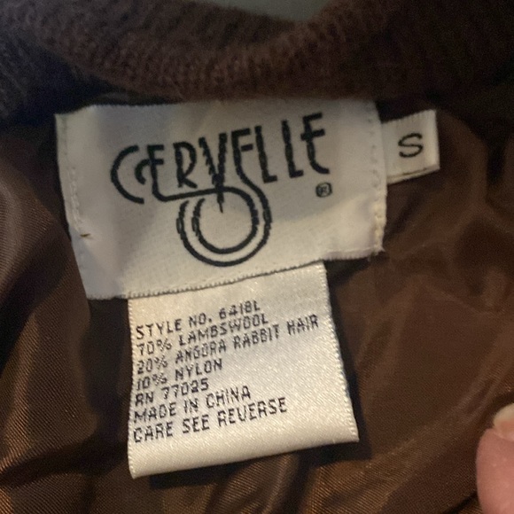 NWOT & Vintage 1990s Lambswool/Angora/Nylon Sweater Jacket - Picture 8 of 8